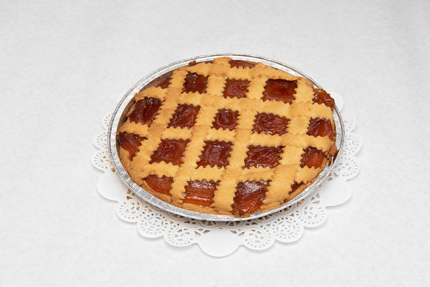 Crostata con marmellata di albicocca